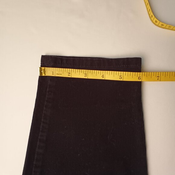 Tommy Hilfiger Corduroy Jeans Size 10 Mid Rise Skinny Leg Black Color - Picture 9 of 9